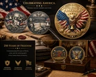 USA 250 Anniversary 3 Pack Coin Set 1776 2026 Liberty Bell Eagle Freedom Gift
