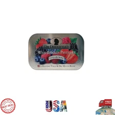 Sugar-Free Voice and Throat Pastilles in Wild Berries, 25 Count Portable Tin