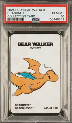 Dragonite x BearWalker, PSA Gem Mint 10, Slab, 1 of only 310 Produced