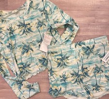 NWT Old Navy Girls XL 14/16 Tankini Swimsuit Scenic Palms Match Fam Bathing Suit