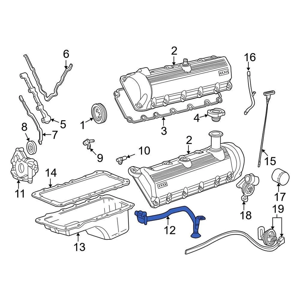 For Ford Excursion 2000-2005 Ford F81Z6622GA Engine Oil Pump Screen Foto 2 de 3