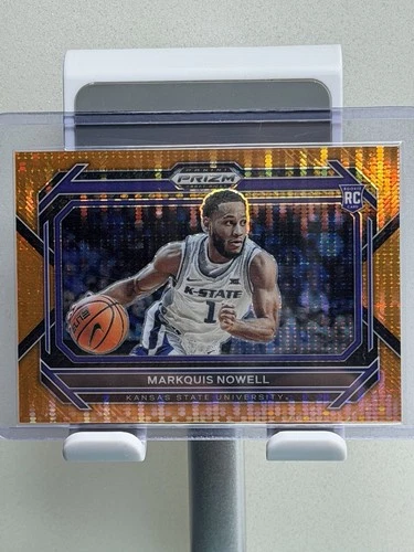 2023-24 Panini Prizm Draft Picks - Markquis Nowell #5 Orange Pulsar Prizm /49