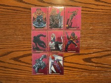 2024 Marvel Masterpieces ‘92 Platinum  Complete 98 Card Pink Laser Base Set