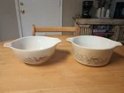Vintage Pyrex Forest Fancies # 474 & 442 Made In USA Great Condition