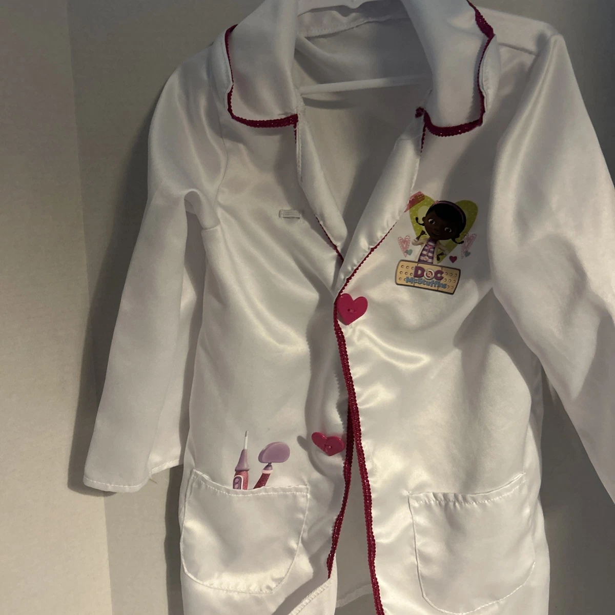 Disney Doc McStuffns Lab Coat Size 4-6x Great Condition S57