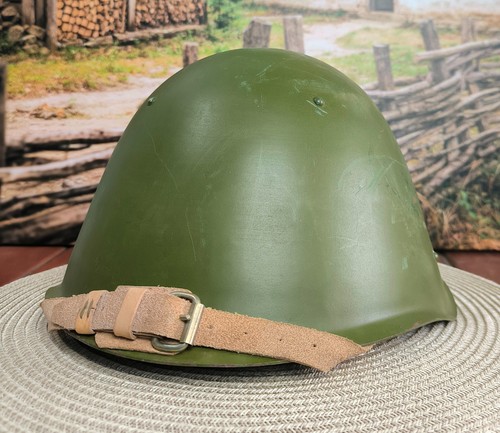 Helmet SSh 68 WWII Original Russian Military USSR Soviet Army SIZE 2