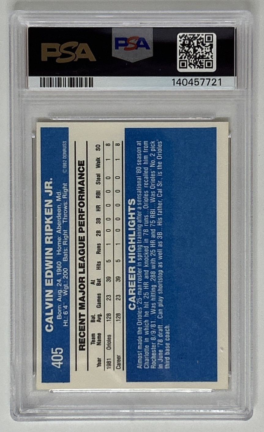 1982 Donruss Complete Set Ripken RC PSA 8 Brett PSA 10 Ryan Schmidt HOF view 6