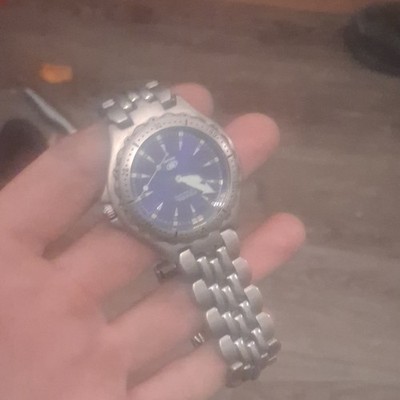 Fossil blue Mens Watch. 50 meters. UNTESTED.. FOR PARTS
