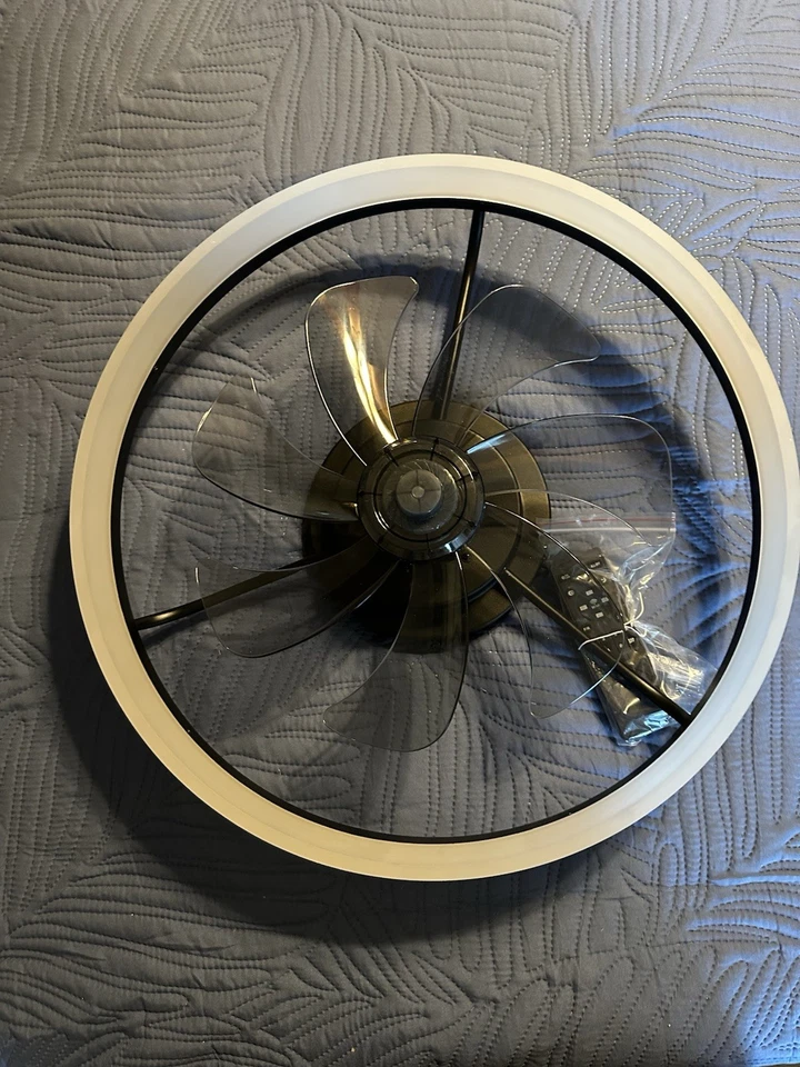 19-In LED Ceiling Fan with Brown Metal Light Remote(7-blade) - Brown Remote - Image 2 of 4