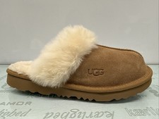 UGG S/N 1019065K Scuffette II Beige Suede Slippers, Big Kids Size 5 37 Preowned