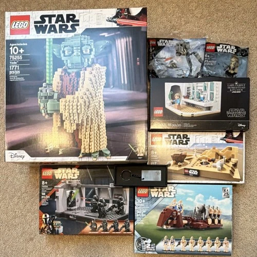 LEGO Star Wars Yoda 75255 & Scarif Stormtrooper 40176 Sets + Death's & Kitchen