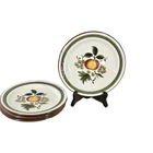 4 Stangl Apple Delight Pattern 8 " Salad Dessert Luncheon Plates MCM Era Pottery