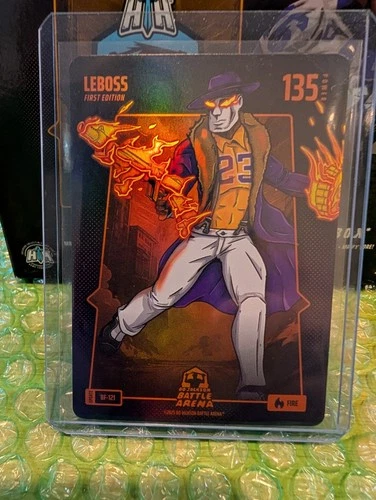 Lebron James `Leboss` 2025 Bo Jackson Battle Arena Fire Battlefoil BF-121