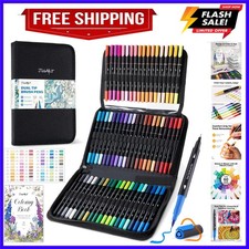 Markers for Adult Coloring Books No Bleeding, 60 Colors Coloring Markers with...