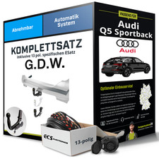 Für AUDI Q5 Sportback Typ FYT Anhängerkupplung abnehmbar +eSatz 13pol 11.20- NEU