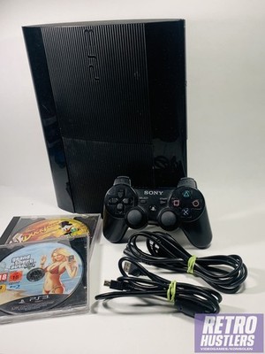 PS3 Super Slim Konsole mit Spielen + Controller