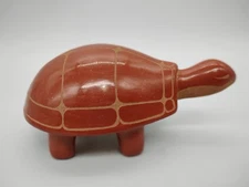 Large Vintage Santa Clara Pottery Turtle signed David