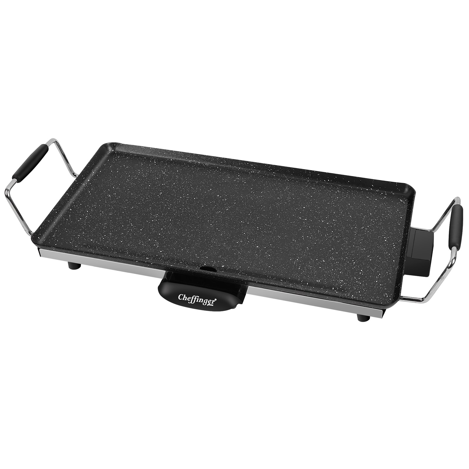 Plancha électrique de table pour des grillades en famille sur la terrasse