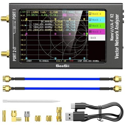 NanoVNA-F V2 Vector Network Analyzer 50kHz-3GHz