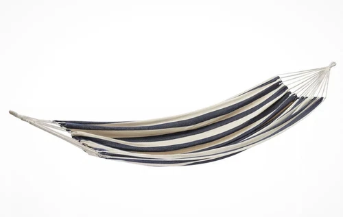 Mainstays Black and Cream Striped Hammock in a Bag NEW