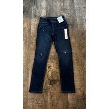 Cat  Jack Girls Dark Wash Distressed Skinny Jegging Size 10 Ultimate Stretch