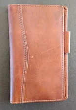 day timer leather wallet organizer 