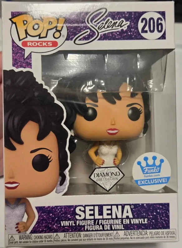 Funko Pop! Rocks Vinyl Selena Funko Exclusive Diamond Collection #206 Read