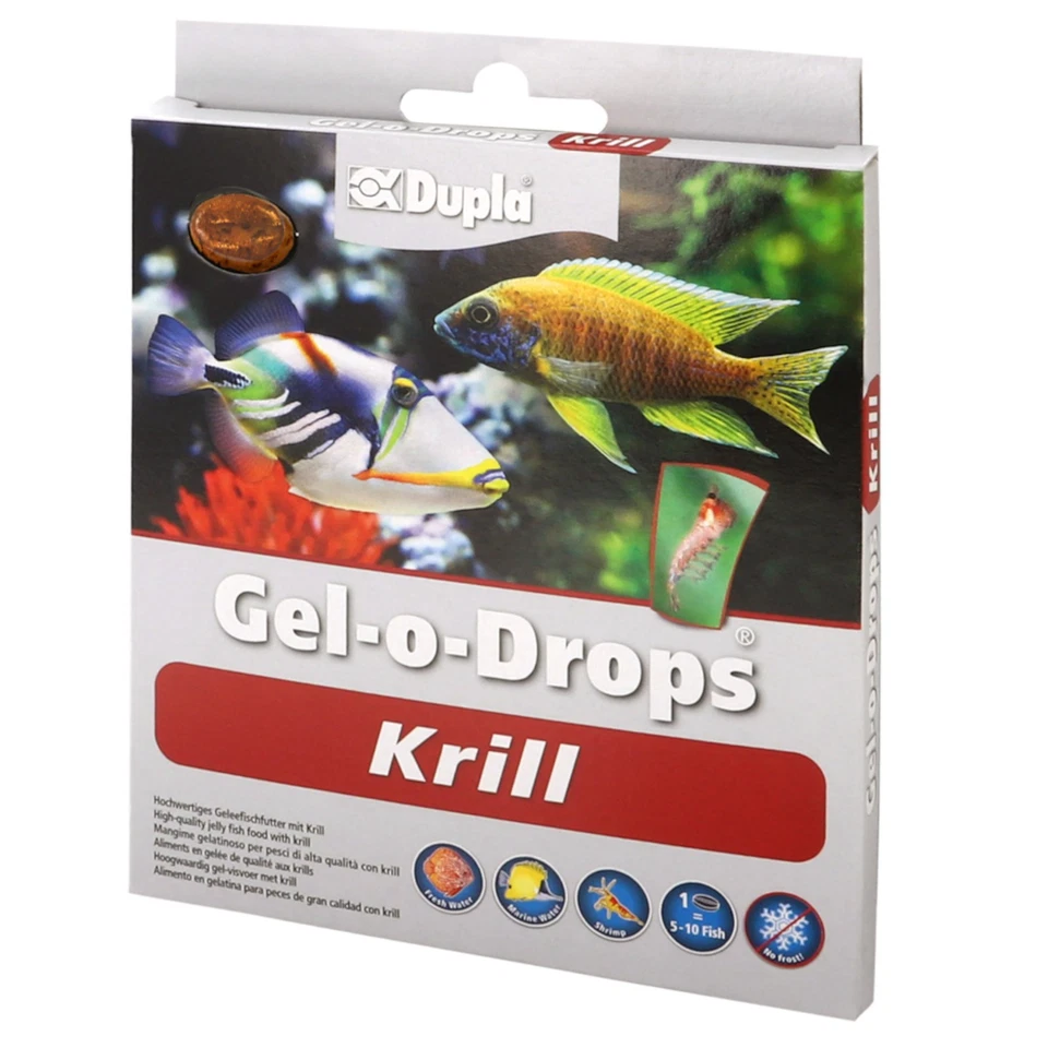 Dupla Zierfischfutter Gel-o-Drops Krill 12x 2 g Fischfutter Krebstiere Futter