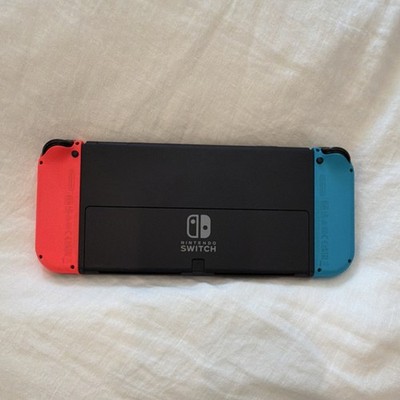 Nintendo Switch Oled In Black With Red And Blue Joy-Con | eBay