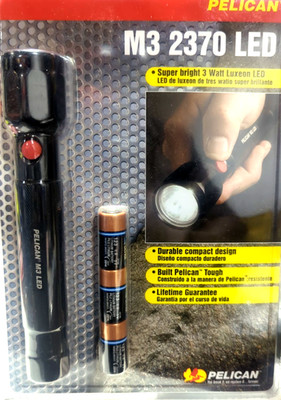 Pelican 2370 M3 LED Super bright 3 watt Luxeon, battery/case -  BB24,22