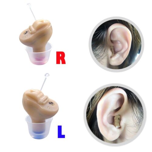 1pc/2Pcs Mini Ear Hearing Aids Invisible Digital Enhancer Sound Voice Amplifier - Picture 2 of 24