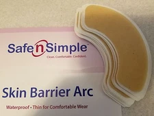 (10) Safe N Simple SNS20630 Ostomy Skin Barrier Arc Waterproof Flange Extender
