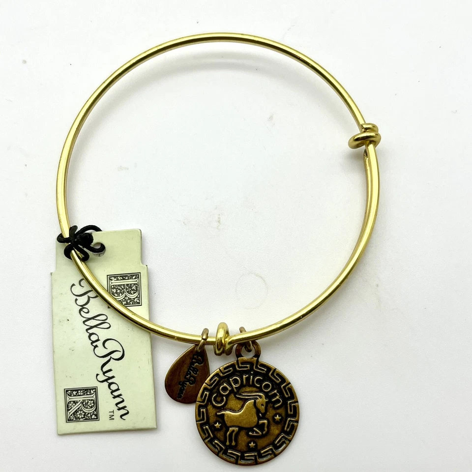 Slider Charm Bracelets Bella Ryan Lot of 3 Capricorn Initial M & V - Image 2 of 4