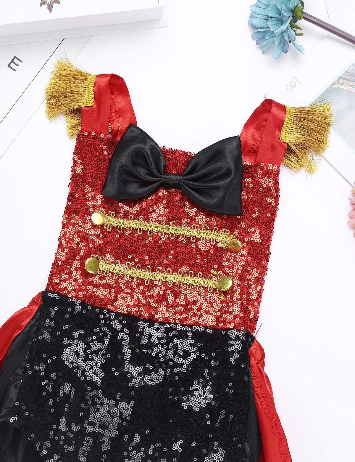 Kids Baby Girls Ringmaster Circus Costume Themed Party Romper Tutu