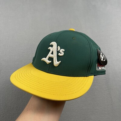 Oakland Athletics Hat Cap Strap Back One Size Green Yellow NWT Team MLB A s