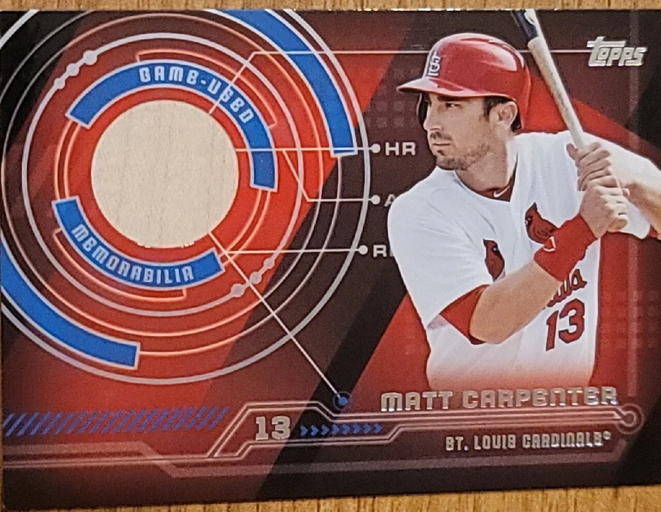 2014 Topps Trajectory Relics #TRMCA Matt Carpenter Patch St. Louis Cardinals cnb - Image 2 of 4