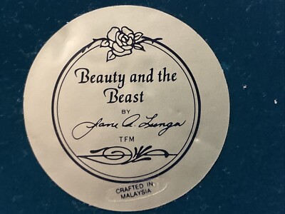 Franklin Mint Disney Beauty & The Beast Bell Snow Globe/Bell Jane
