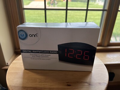 Onn Am/Fm Clock Radio￼