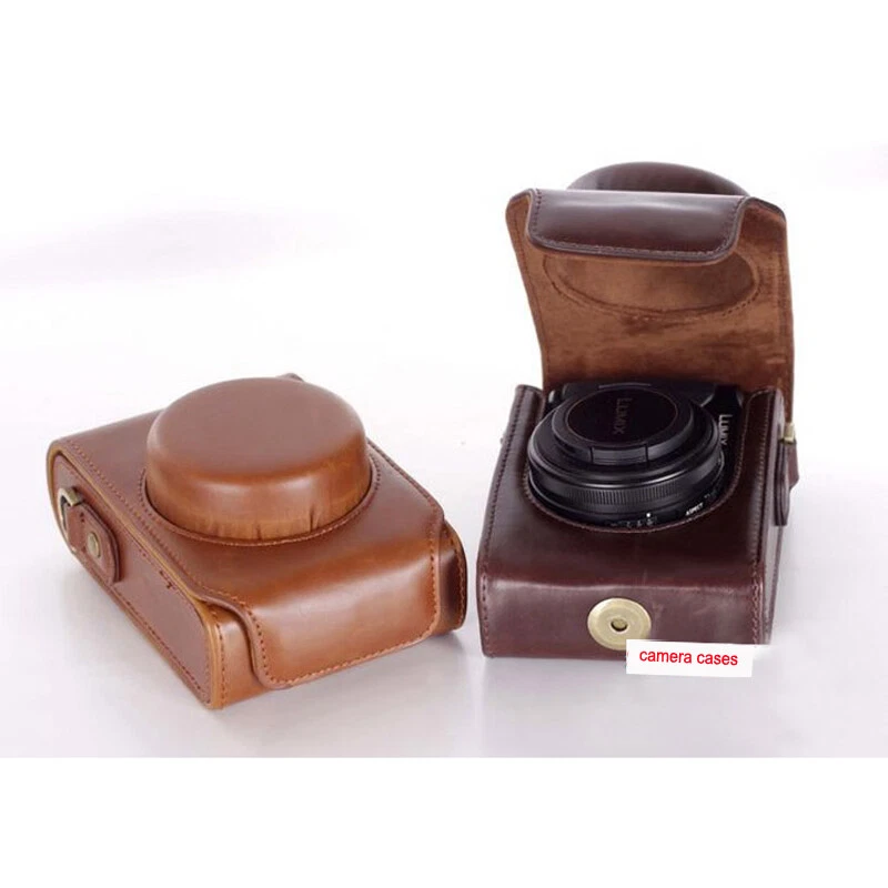 Leather Camera Case Bag For Panasonic LX7 LX5 LX3 LX10 LX15 Leica D-LUX 6 D-LUX5 - Image 3 of 4
