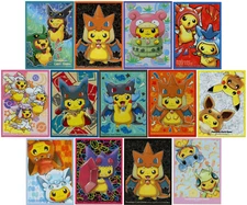 Poncho Pikachu MASTER SET Individual Card Sleeves Pokemon Center Originals