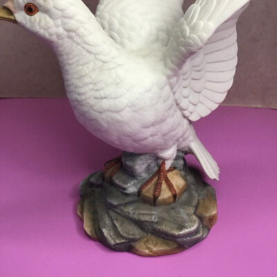 ハト　置物　鳩　陶磁器　日本製　White Dove by Andrea 現状品 White Dove Ceramic Figurines By Andrea by Sadek - White Made in