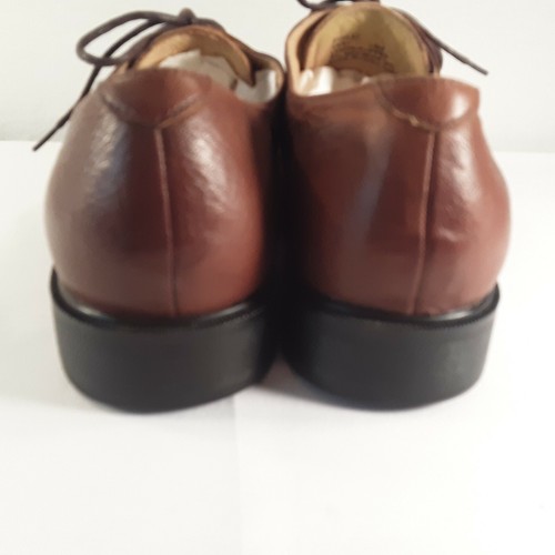 Scarpa elegante uomo Bass marrone 14 M Derby Oxford Field 2V57 pelle morbida tomaia carriera - Foto 7 di 12