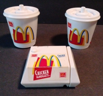 Vintage McDonalds Happy Meal Toy Lot of 3  Food Foolers (1999)