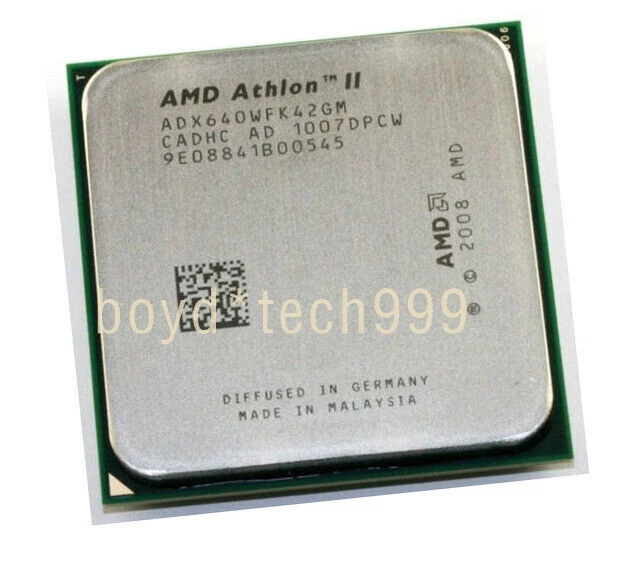 AMD Athlon II X4 640 ADX640WFK42GM CPU 4 Core 3.0GHz Socket AM2+ AM3 Processor - Image 3 of 4