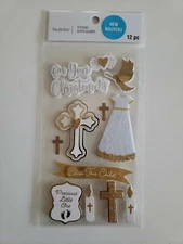 Recollections Christening Scrapbooking stickers