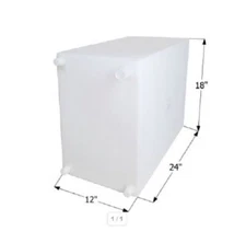 RV Trailer Fresh Water Tank 20 GALLON 24"x18"x12" with fittings