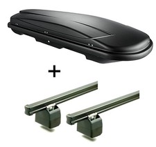 Dachbox VDPJUXT600Ltr + AURILIS PRO Dachtr&auml;ger f&uuml;r f&uuml;r Mercedes Citan ab 12