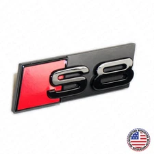Audi S8 Front Grille Bumper Radiator Lettering Emblem Badge Logo Sport Black