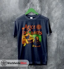 Alice In Chains AIC band Navy 90s Retro style T shirt Reprint Remake NH13708