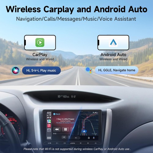 ATOTO A5L 10.1" Autoradio 2Din Android GPS Navi Wireless CarPlay WIFI ChatGPT-AI - Foto 5 di 9